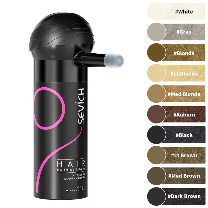 Hair Fiber Applicator Set For Concealing Bald Spots And Thinning Hair 0