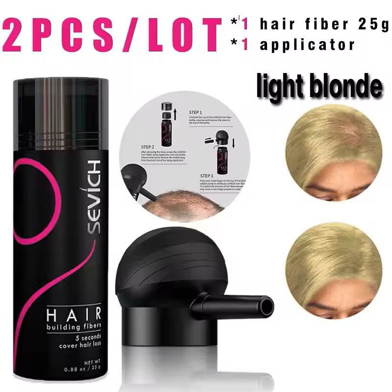 Hair Fiber Applicator Set For Concealing Bald Spots And Thinning Hair 11