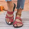 Womens Square Toe Cross Strap Flat Sandals For Summer 9