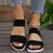 Womens Lightweight Knit Wedge Sandals 2
