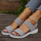 Womens Lightweight Knit Wedge Sandals 3