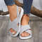 Womens Lightweight Knit Wedge Sandals 5