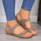 Womens Orthopedic Ankle Strap Wedge Sandals 0
