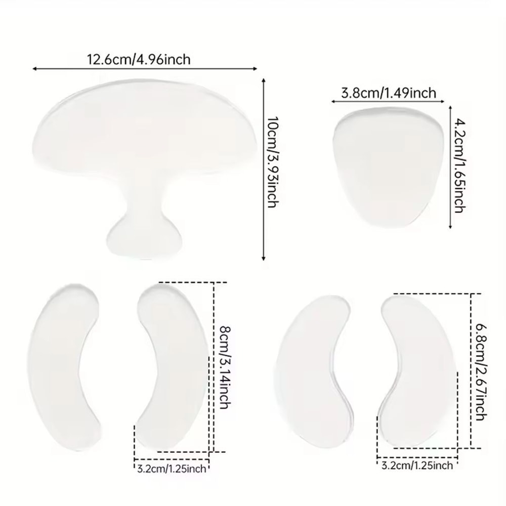 6Piece Reusable Silicone AntiWrinkle Pads 4