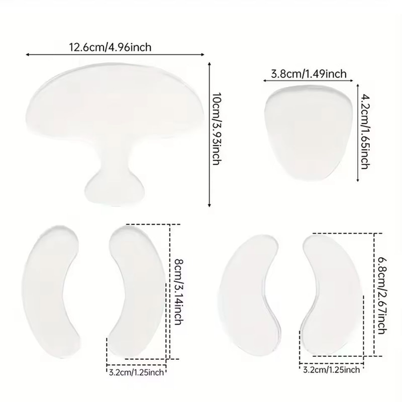 6Piece Reusable Silicone AntiWrinkle Pads 4