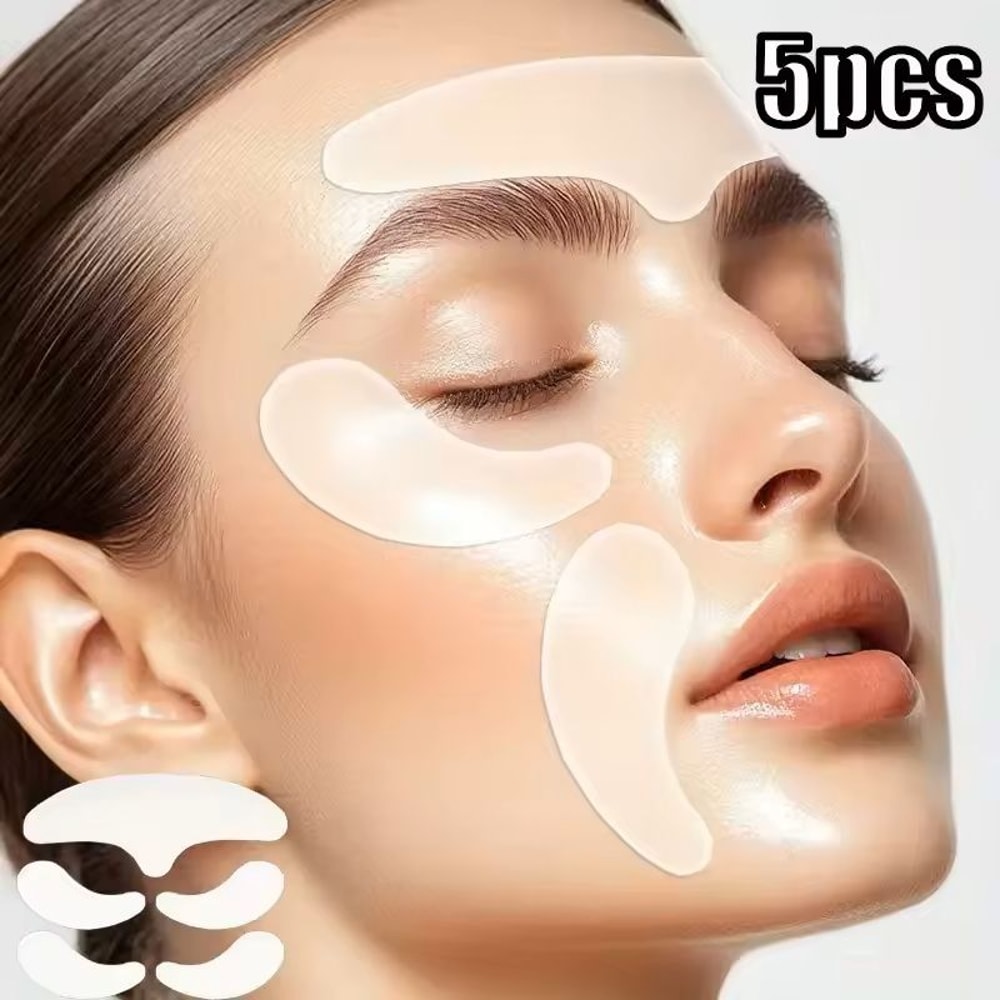 6Piece Reusable Silicone AntiWrinkle Pads 7