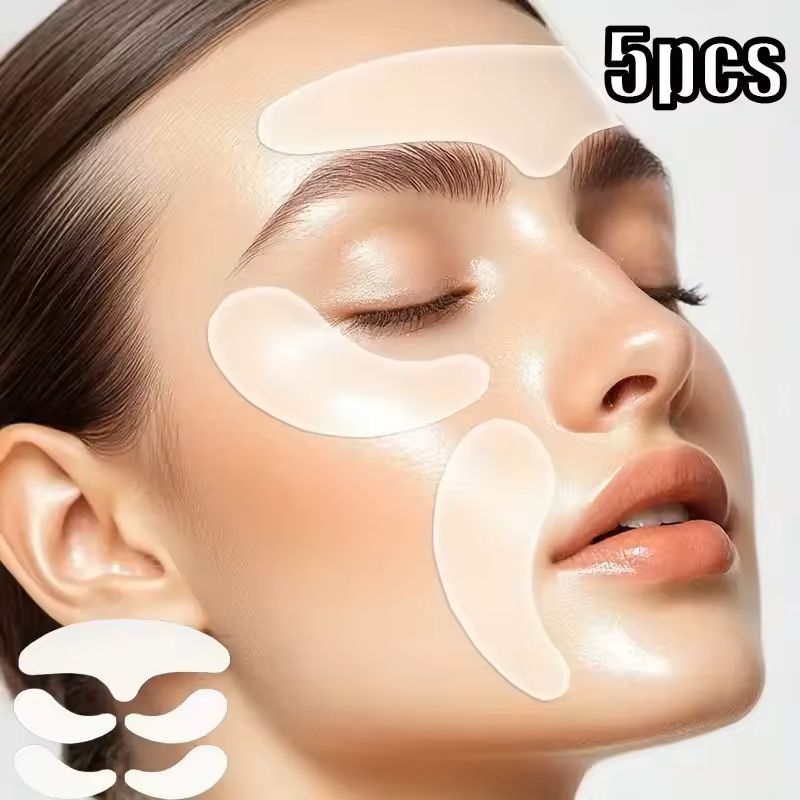 6Piece Reusable Silicone AntiWrinkle Pads 7