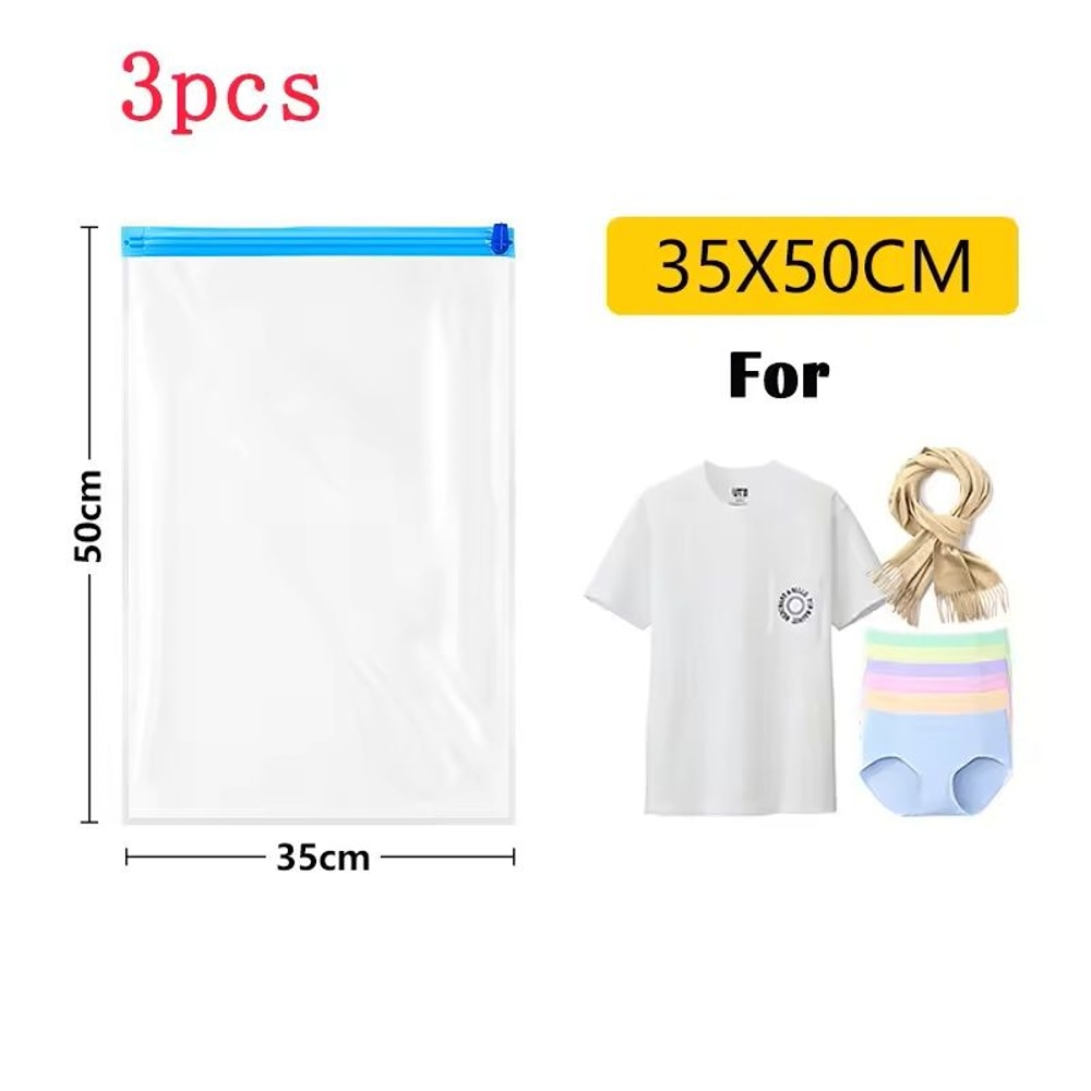 Travel RollUp Compression Bags SpaceSaving Storage For Suitcases And Backpacks 2