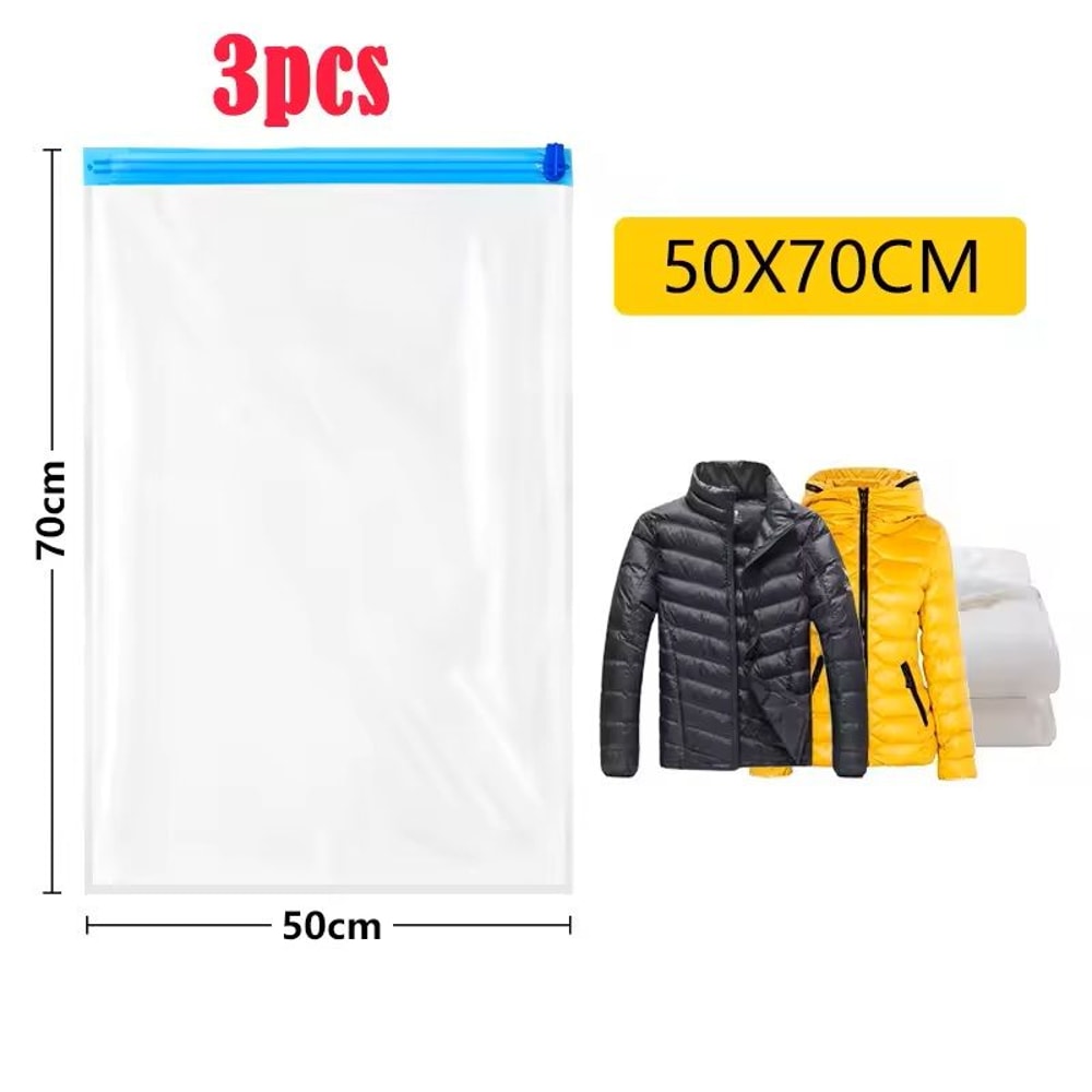 Travel RollUp Compression Bags SpaceSaving Storage For Suitcases And Backpacks 3