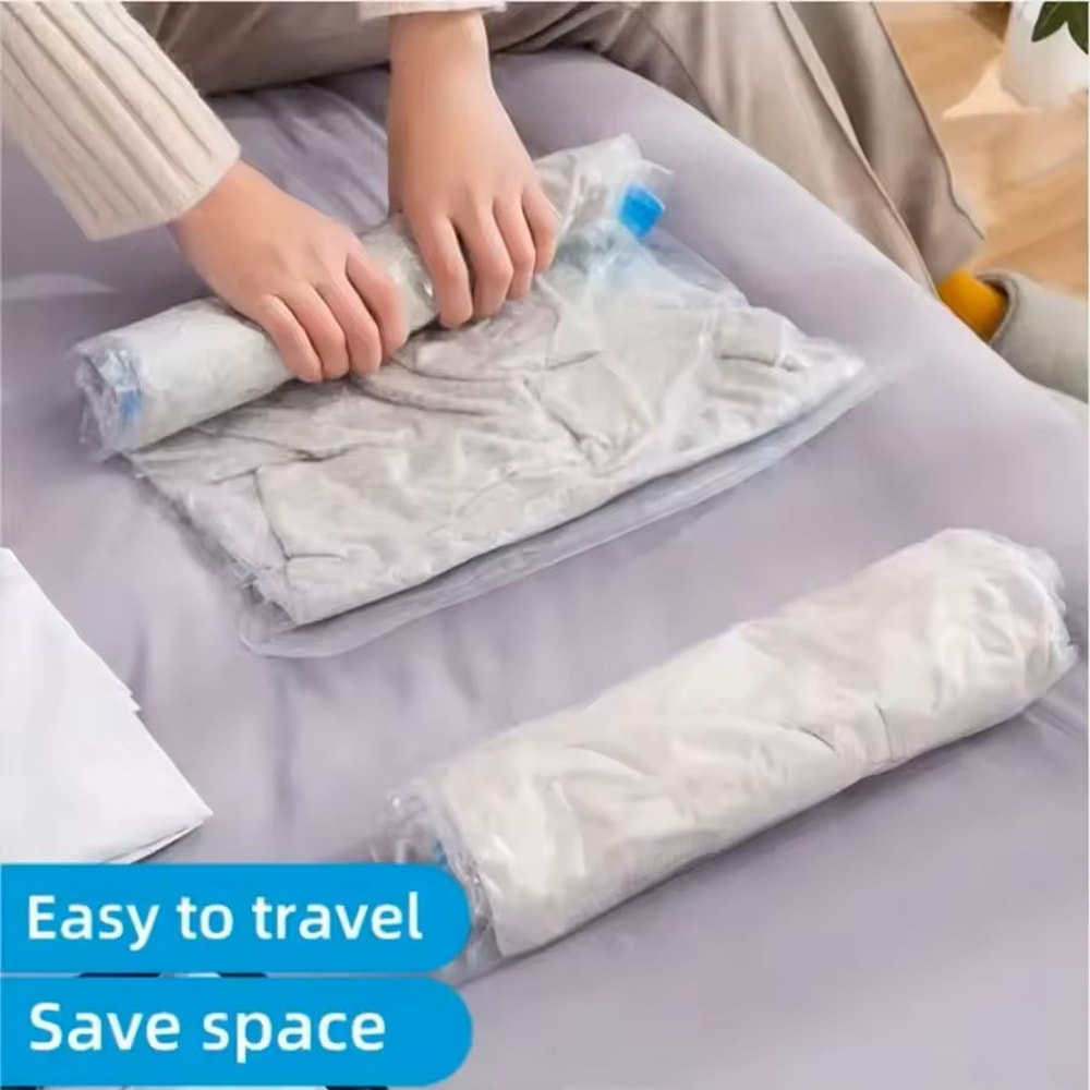 Travel RollUp Compression Bags SpaceSaving Storage For Suitcases And Backpacks 11