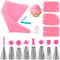 Silicone Piping Bags And Tips Set For Cake Decorating 6