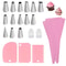 Silicone Piping Bags And Tips Set For Cake Decorating 10