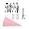 Silicone Piping Bags And Tips Set For Cake Decorating 14