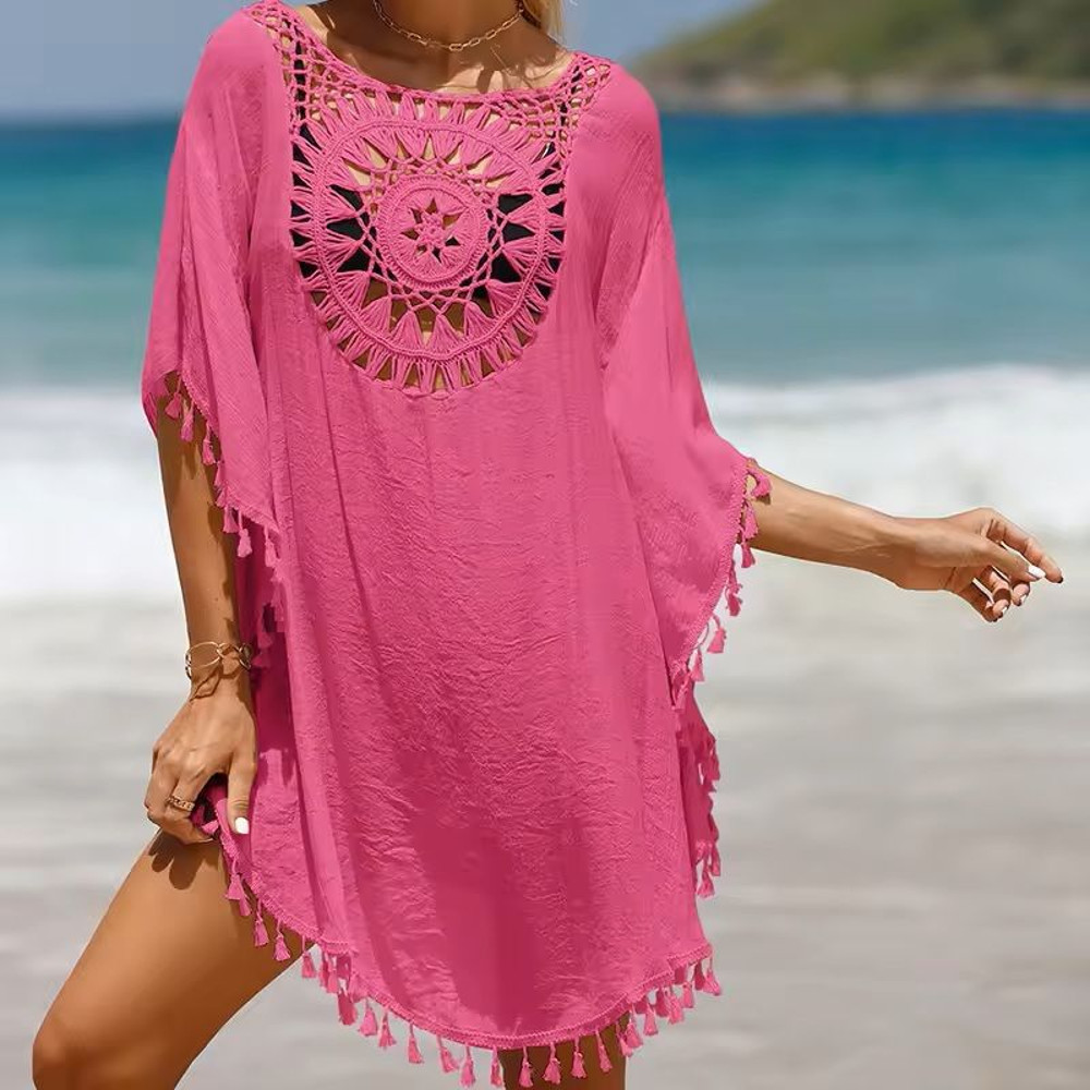 Crochet Bikini Swimsuit Cover Up Dress For Women 2