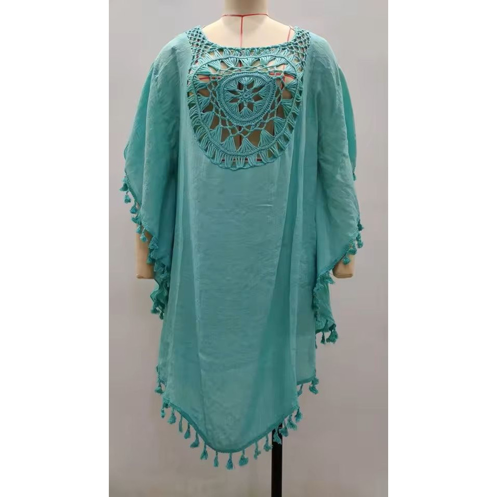 Crochet Bikini Swimsuit Cover Up Dress For Women 7