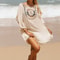 Crochet Bikini Swimsuit Cover Up Dress For Women 8