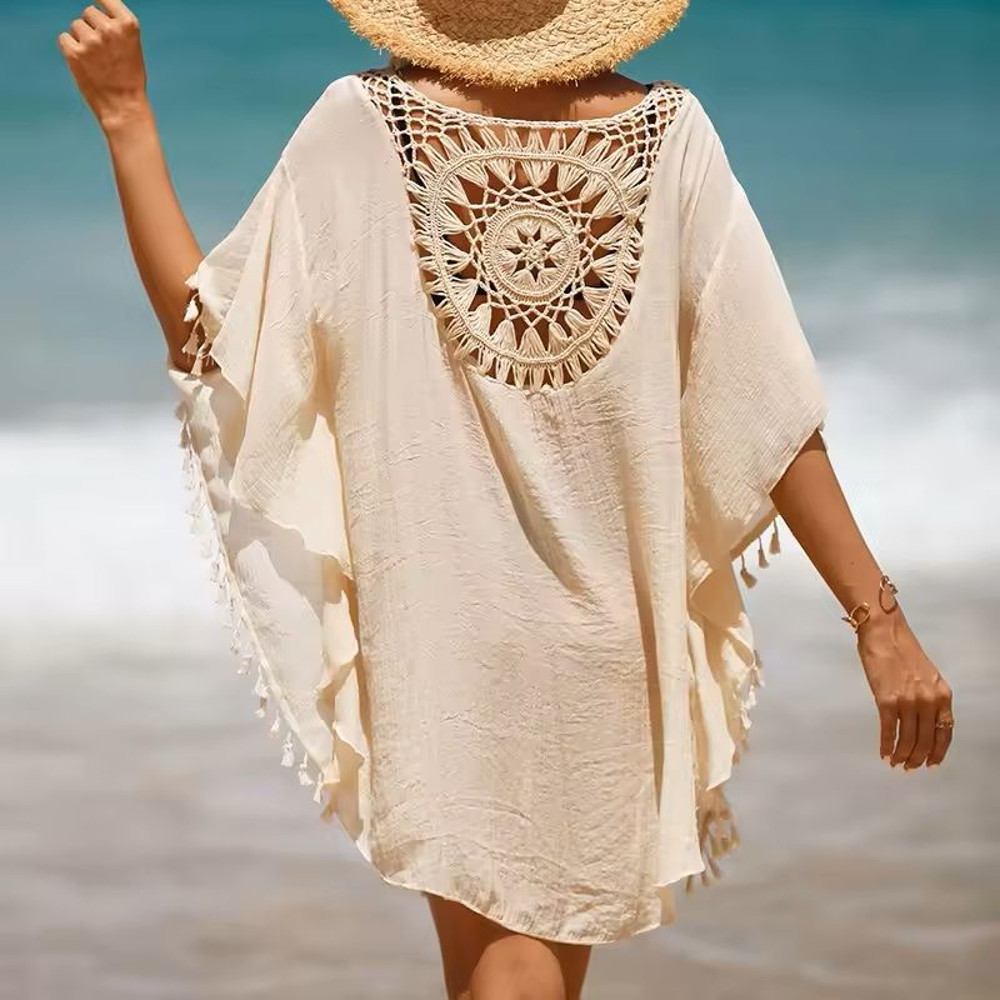 Crochet Bikini Swimsuit Cover Up Dress For Women 9