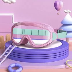 children's wide angle anti fog swimming goggles