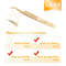 Precision Fiber Tip Eyelash Tweezer With Diamond Grip 9