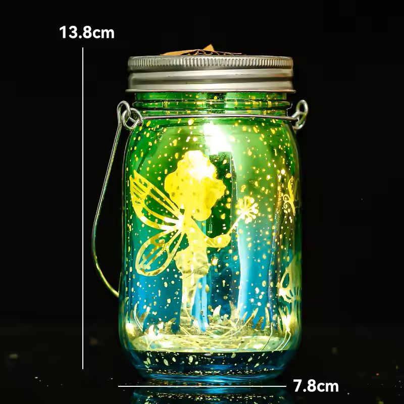 Solar Mason Jar Light For Garden And Patio Decoration 1