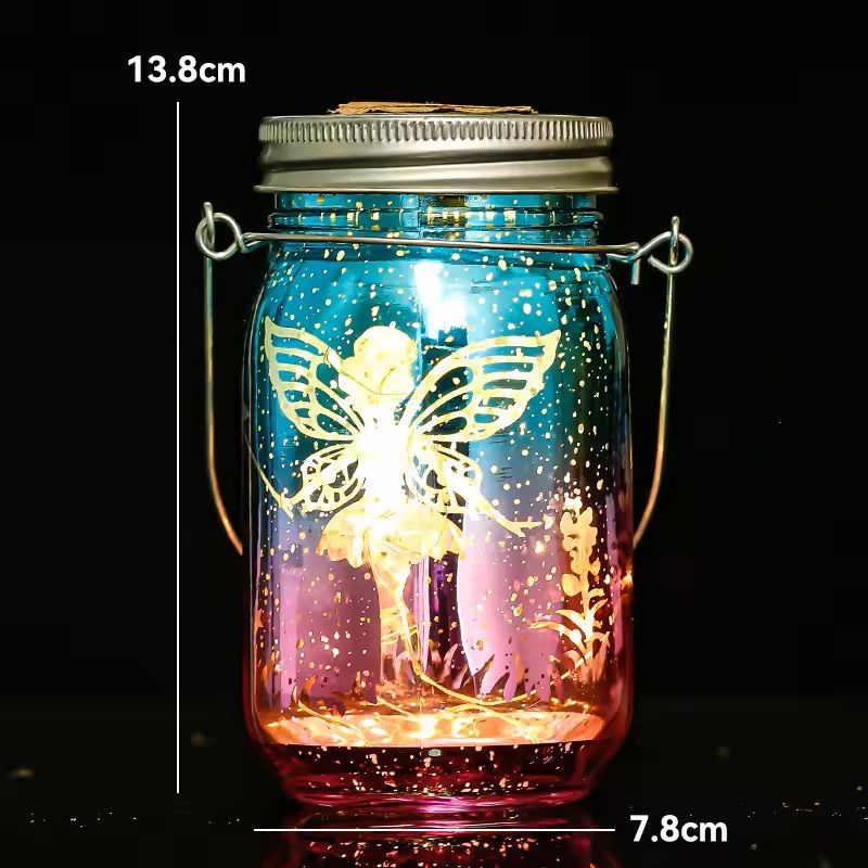 Solar Mason Jar Light For Garden And Patio Decoration 12