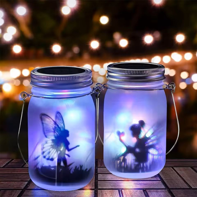 Solar Mason Jar Light For Garden And Patio Decoration 2