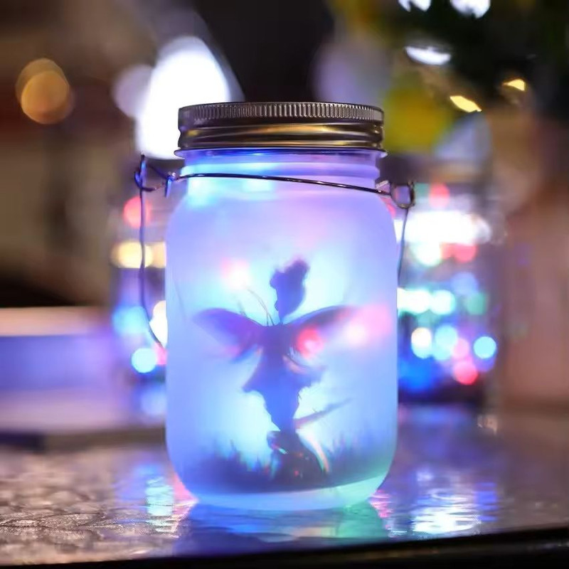 Solar Mason Jar Light For Garden And Patio Decoration 3