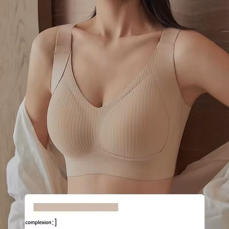 Seamless Wireless Push Up Bra With Removable Pads And Adjustable Band 10