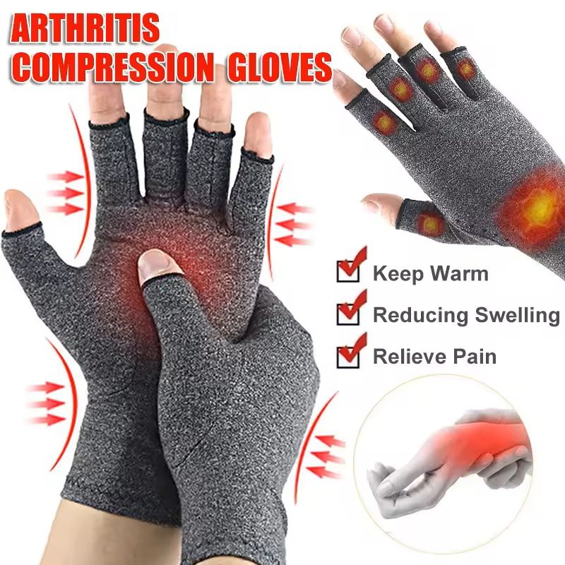 Fingerless Compression Gloves For Hand Pain Relief And Joint Support 0