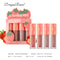 4Piece Mini Velvet Matte Lip Gloss Set LongLasting Lightweight Lip Tint 1