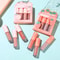 4Piece Mini Velvet Matte Lip Gloss Set LongLasting Lightweight Lip Tint 4