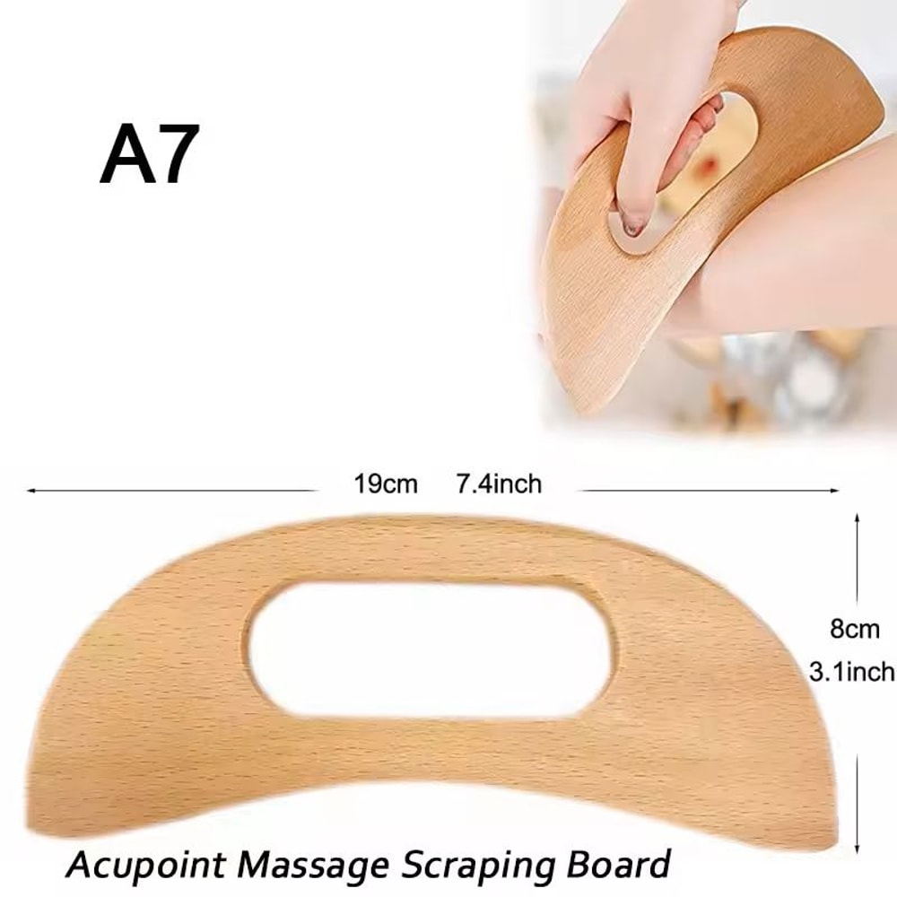 Wooden Lymphatic Drainage Massage Tools For Body Sculpting And Cellulite Relief 4