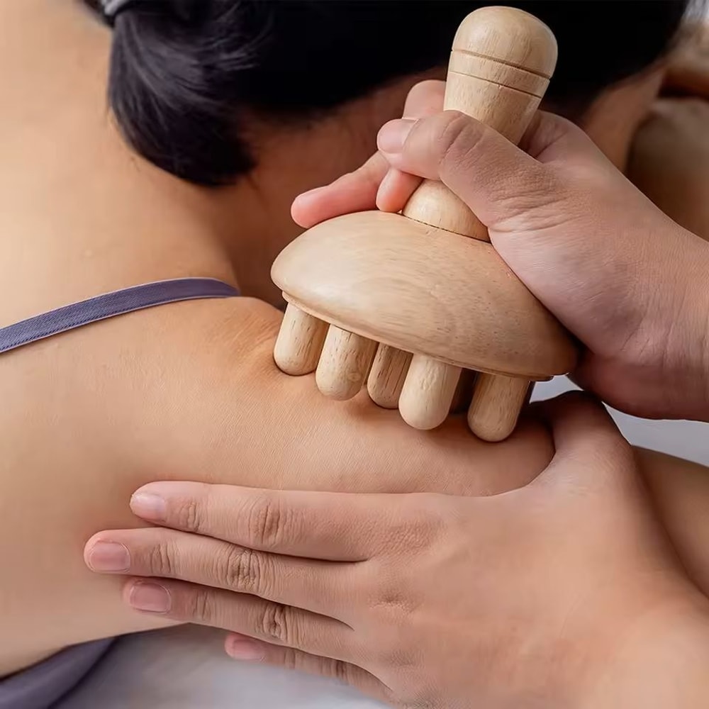 Wooden Lymphatic Drainage Massage Tools For Body Sculpting And Cellulite Relief 5