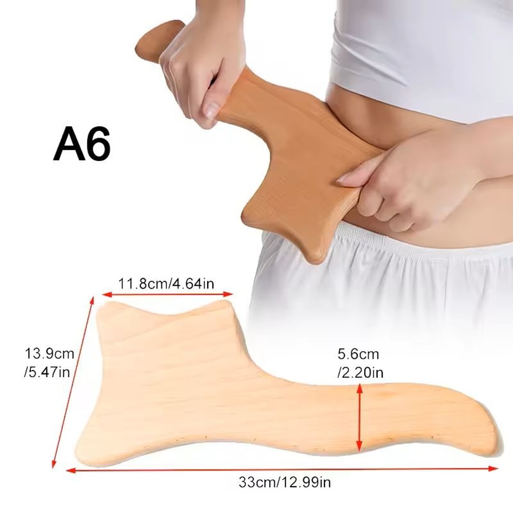 Wooden Lymphatic Drainage Massage Tools For Body Sculpting And Cellulite Relief 6