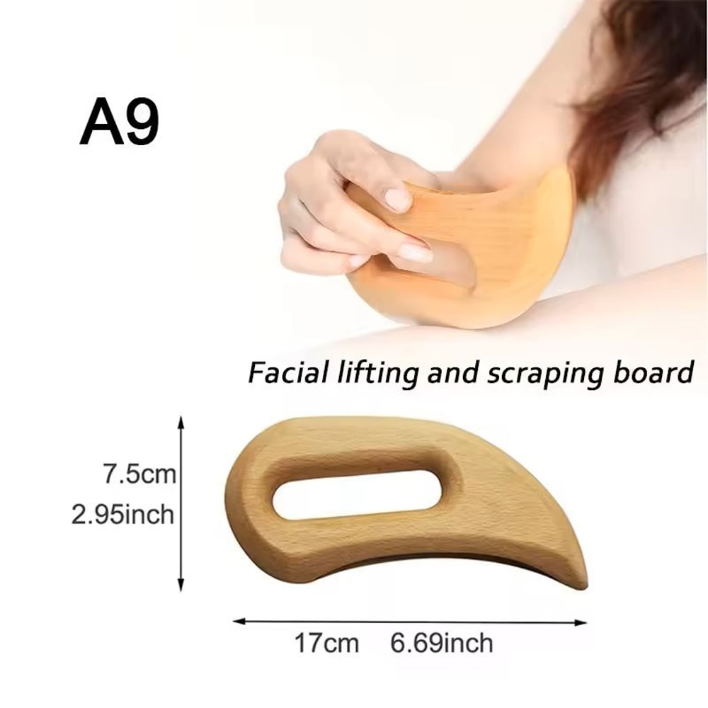 Wooden Lymphatic Drainage Massage Tools For Body Sculpting And Cellulite Relief 8