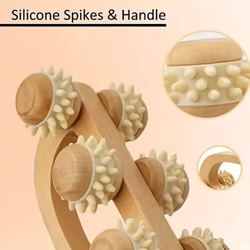 Wooden Deep Tissue Massage Roller 5