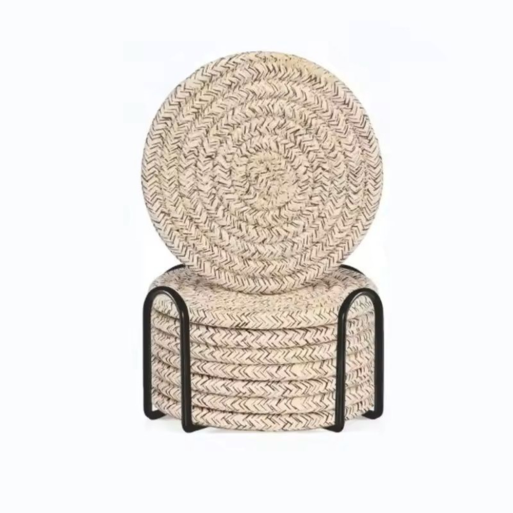Boho Cotton Woven Coasters Set Of 8 5