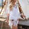 Crochet Fringe Bikini Cover Up Dress 9