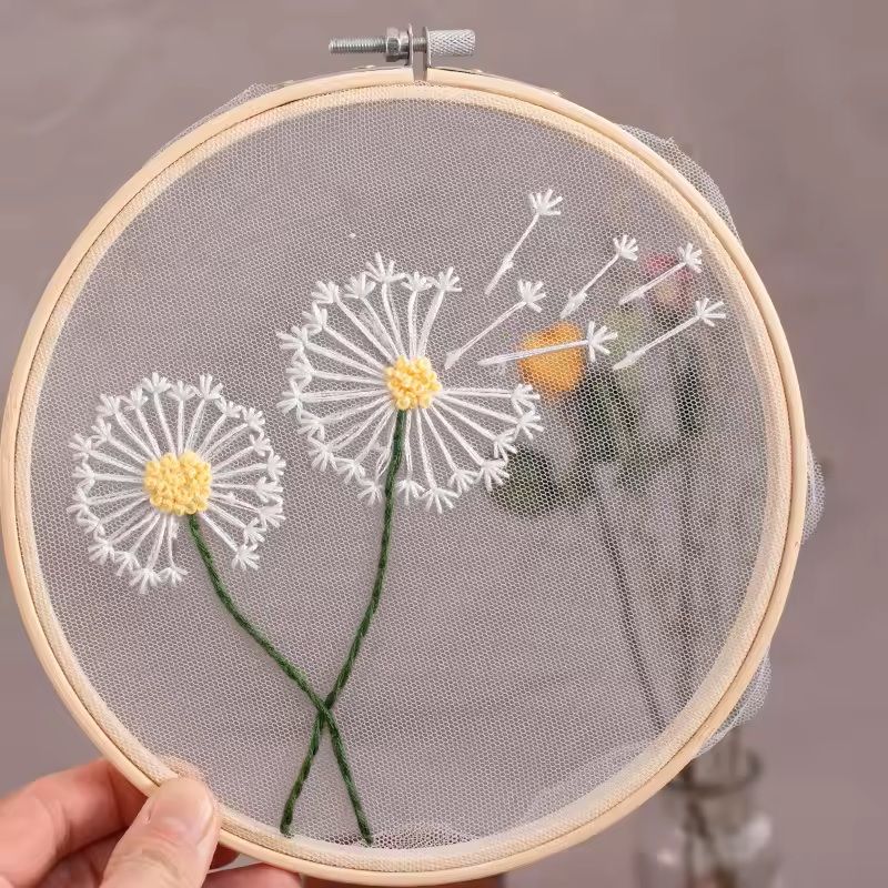 Beginner Floral Embroidery Kit With Pattern 3