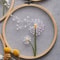 Beginner Floral Embroidery Kit With Pattern 9
