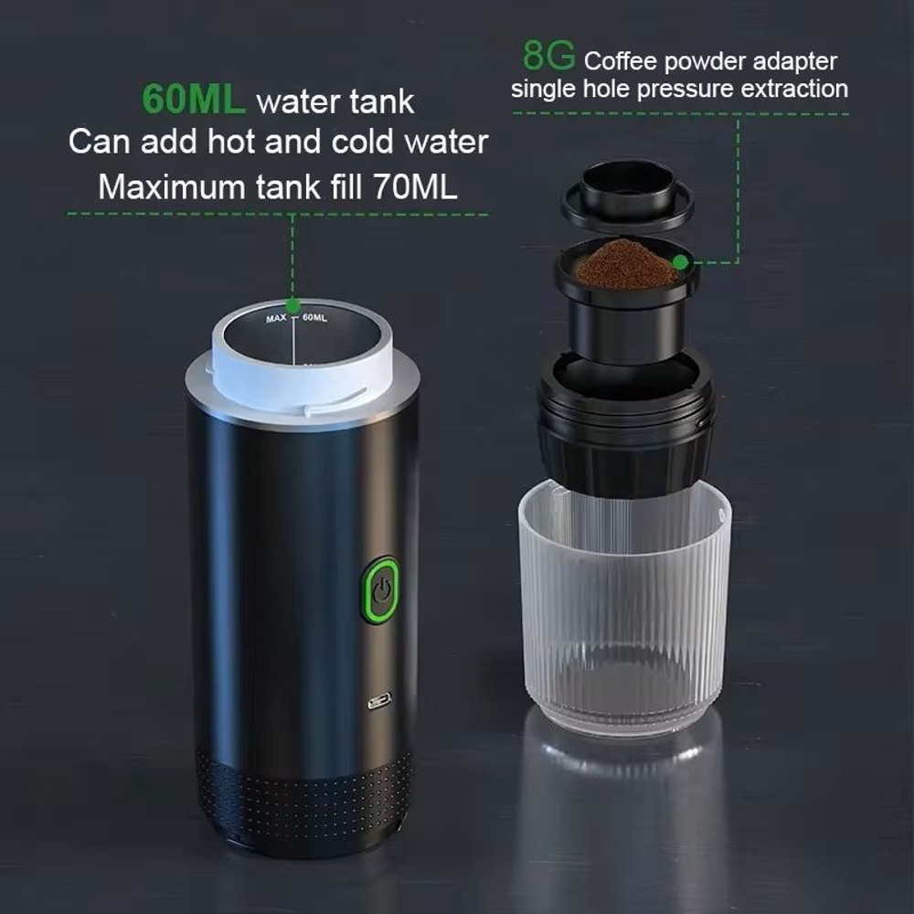 Wireless Portable Espresso Coffee Maker For Travel And Home 4