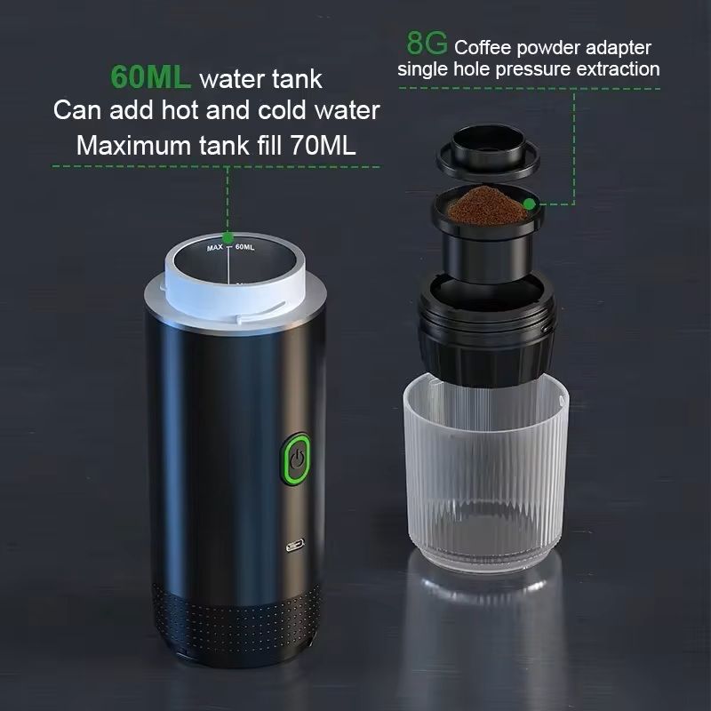Wireless Portable Espresso Coffee Maker For Travel And Home 4