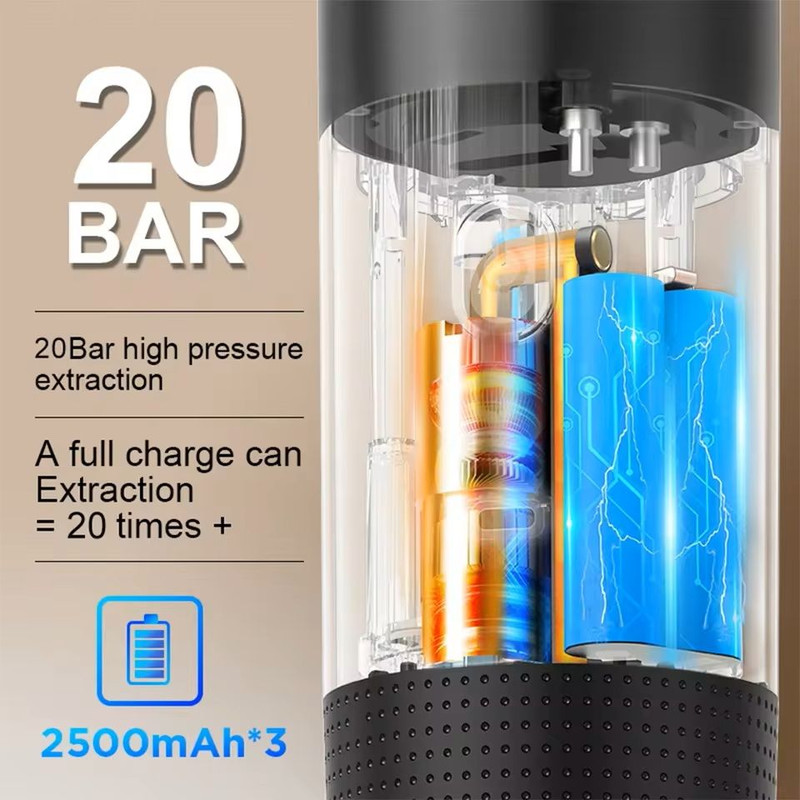 Wireless Portable Espresso Coffee Maker For Travel And Home 6