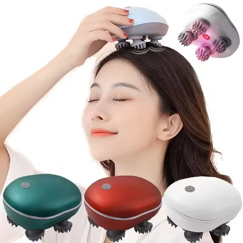 Electric Scalp Massager With Red Light Therapy 0