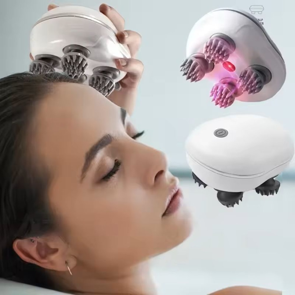 Electric Scalp Massager With Red Light Therapy 5