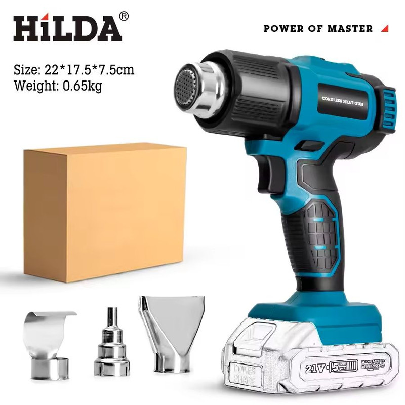 Cordless Handheld Heat Gun For Makita Battery With Nozzles 5