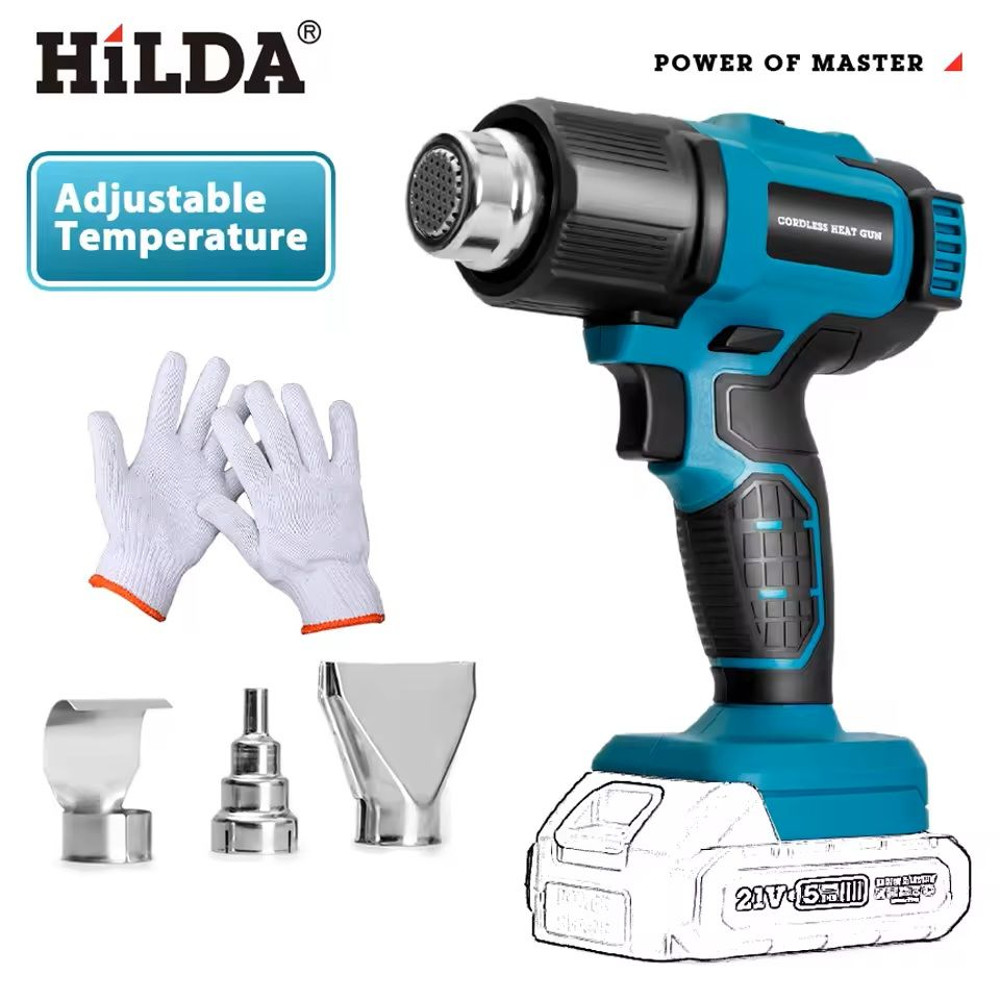 Cordless Handheld Heat Gun For Makita Battery With Nozzles 11