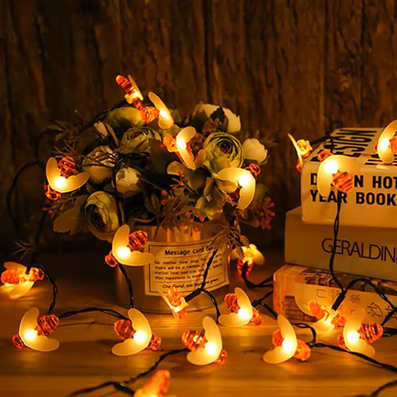 Solar Honey Bee String Lights For Garden And Outdoor Decoration 1