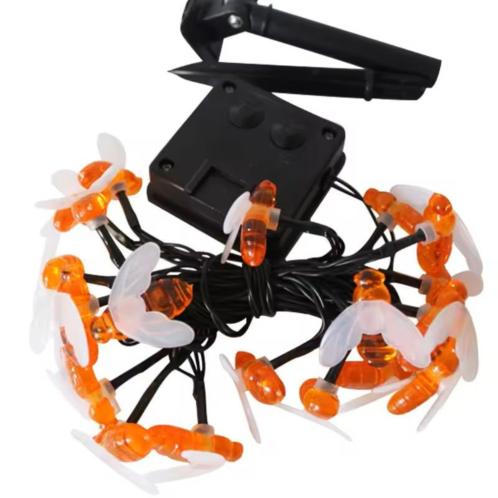 Solar Honey Bee String Lights For Garden And Outdoor Decoration 5