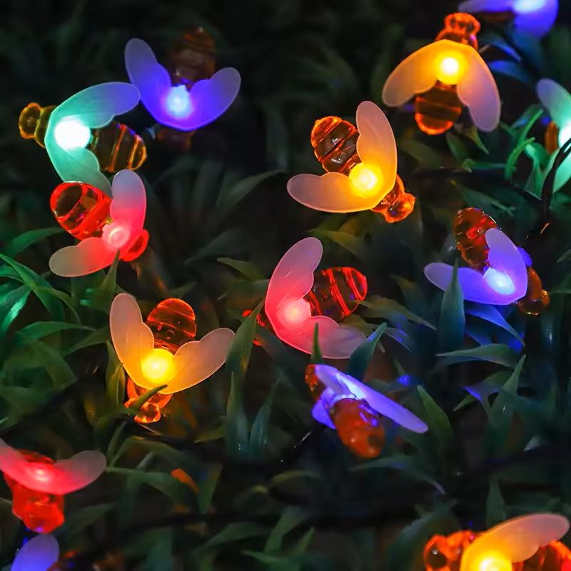 Solar Honey Bee String Lights For Garden And Outdoor Decoration 6